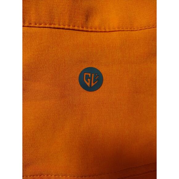 New Graham Luxe Full Zip Golf Workwear Jacket Safety Orange Medium Mens 5158 - Picture 6 of 9